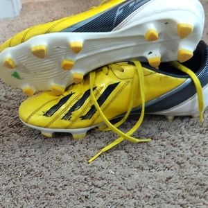 Adidas yellow soccer cleats